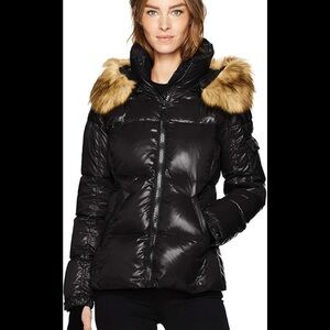 S13 Puffer Jacket with Faux Fur Hood
